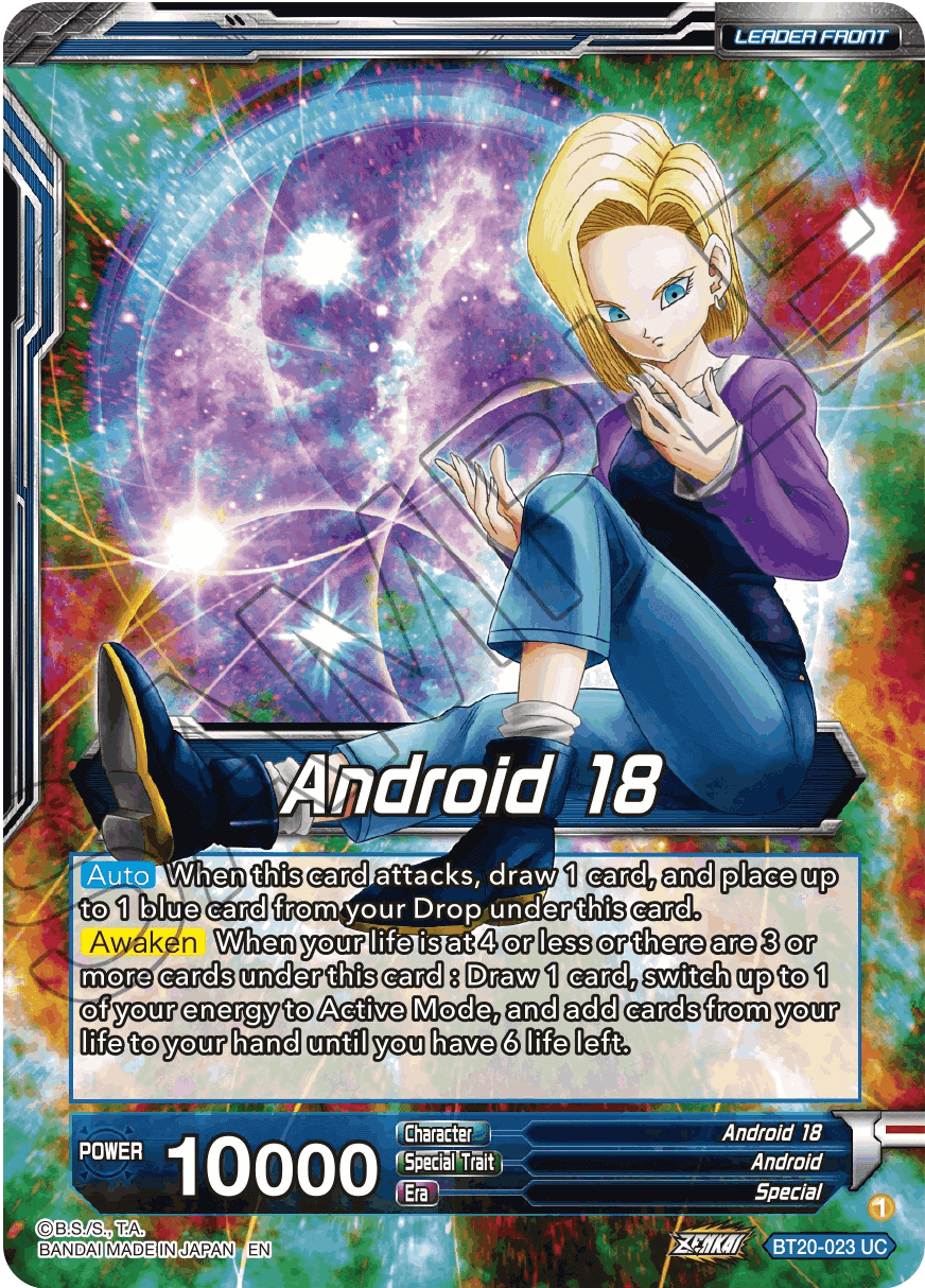 Android 18 | Created by Bulbazar - DBS Deckplanet