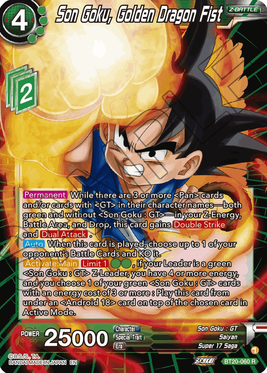 Son Goku // SS4 Son Goku, Betting It All (BT20-054) [Power Absorbed Pr