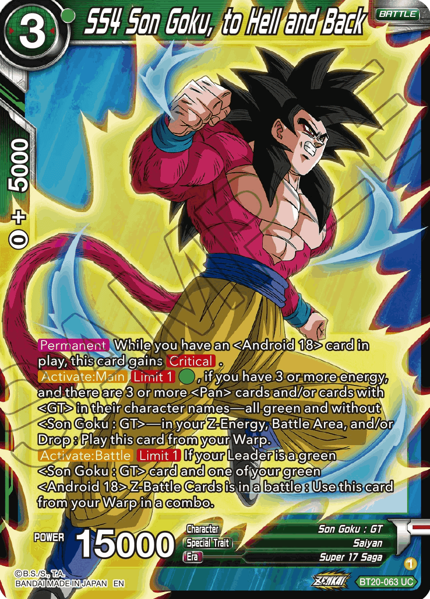 Let's GT it on! SS4 Goku and Pan are here. : r/DBS_CardGame