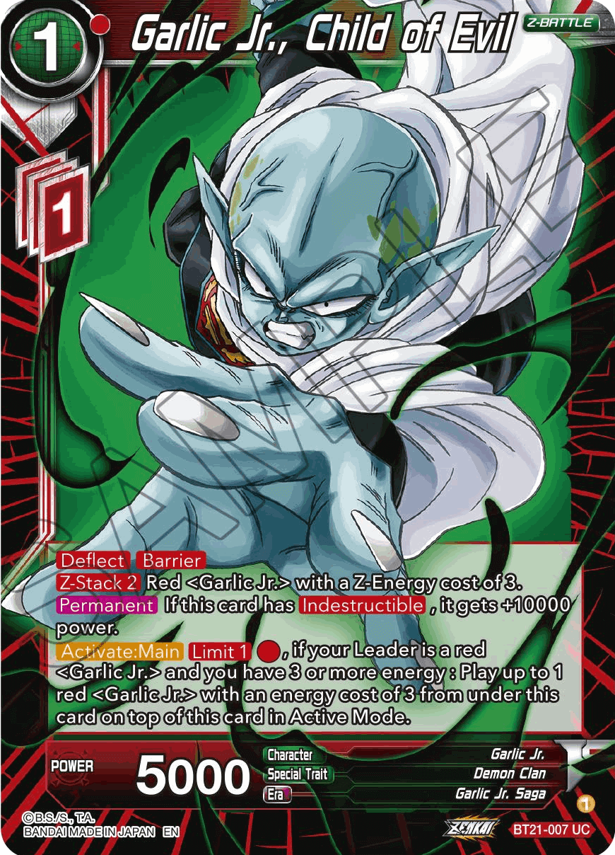 Garlic Jr Created By ChocolateMajin DBS Deckplanet